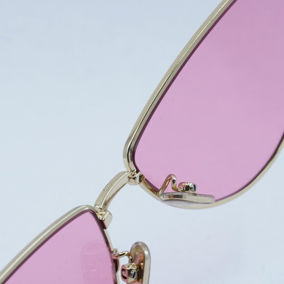 Dior MISSDIOR B1U B0N0 Sunglasses Gold Cat Eye Frame, Pink Lenses - Picture 5 of 13
